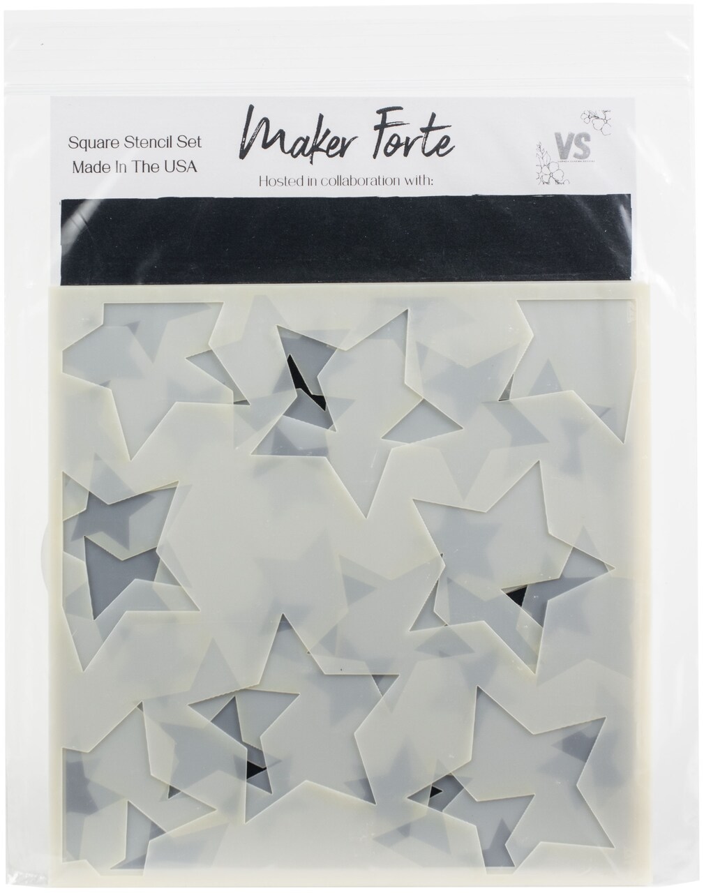 Maker Forte Layered Stencils By Varada Sharma 6"X6"-Bokeh Stars